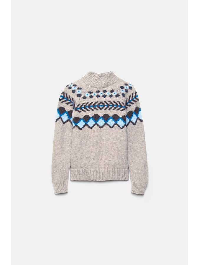 Lanidor - Wholesale Knit Sweater - Women's - Jacquard Knit Sweater (437503-14)3