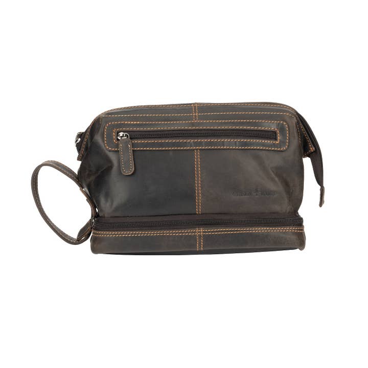 Greenwood Leather - Wholesale Toiletry Bag - Unisex - Napier Leather Toiletry Bag4