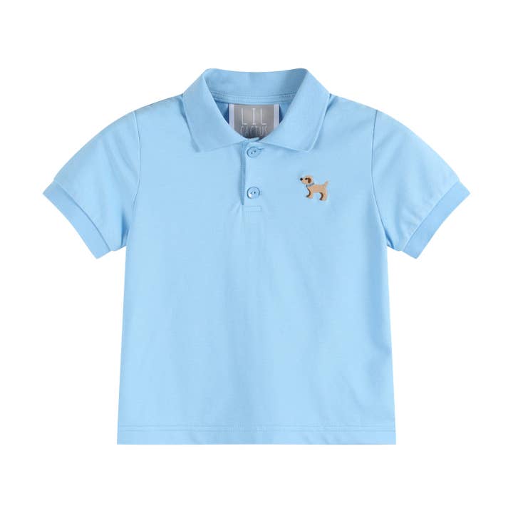 Lil Cactus - Wholesale T-Shirt - Kids - Blue Puppy Polo Golf Shirt0