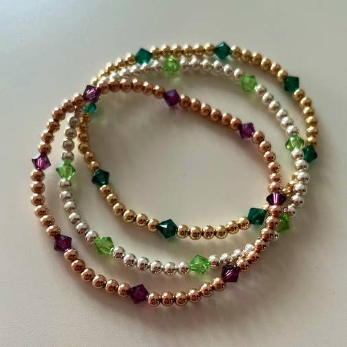 Gioielli By Gabriella - Wholesale Beaded Bracelet - Swarovski Crystal Birthstone Bracelet
