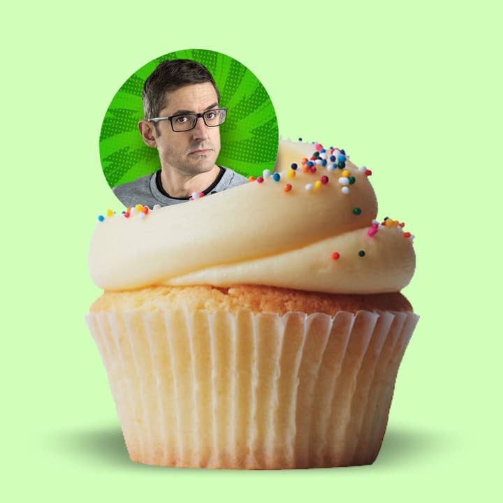 Cool Story Gifts - Wholesale Cake/Cupcake Topper - Louis Theroux Edible Celebrity Wafer Cupcake Toppers.