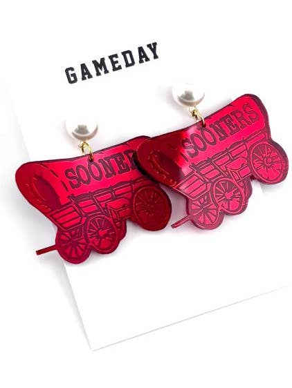 Orecchini Oklahoma OU Sooners per la vendita all'ingrosso da parte di Cora's Den