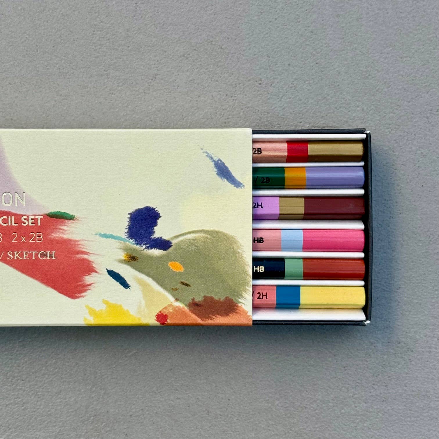 Pavilion - Vente Crayons - Ensemble de 6 crayons - Galaxie de marbre encre peint3