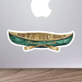 Canoe Sticker for wholesale by Jennie Kilcup Watercolors