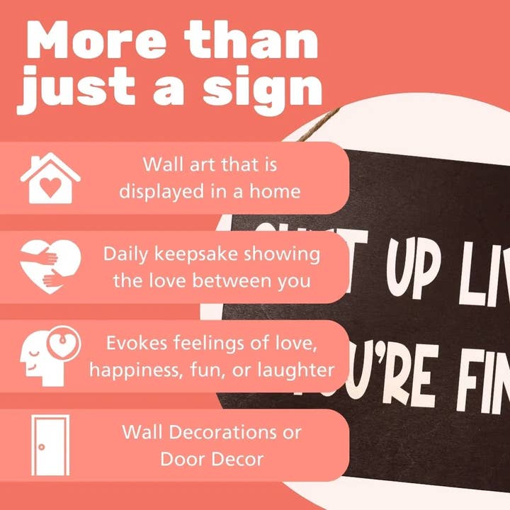 JennyGems - Venta al por mayor Letreros - Cállate hígado, estás bien Letrero de madera10