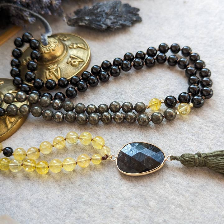 Samadhi Mala Beads – Engroshandel Bedehalskæde – Finansiel overflod og beskyttelse 108 Japa Mala4