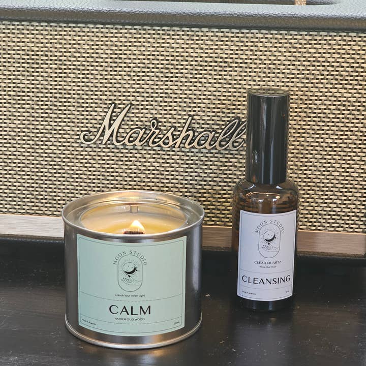 Moon Rituals - Wholesale Room & Linen Spray - Cleansing Spray Infused with Clear Quartz - Amber Oud Wood Scent - Hand Poured in Sydney, Australia4