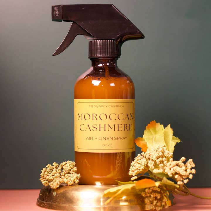 Spray de Linho e Caxemira Marroquina para Quarto – 8oz por atacado de Bella & Brawn