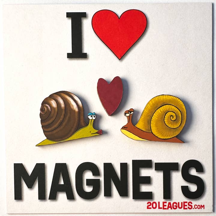 Jag älskar magneter! Snigelkärleksmagnetset för wholesale av 20 Leagues