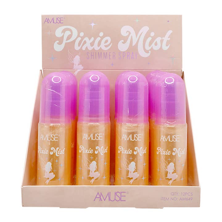 PINEAPPLE Beauty - Wholesale Makeup Setting Spray/Powder - AMUSE AM649 Pixie Mist Shimmer Spray - 12 pcs