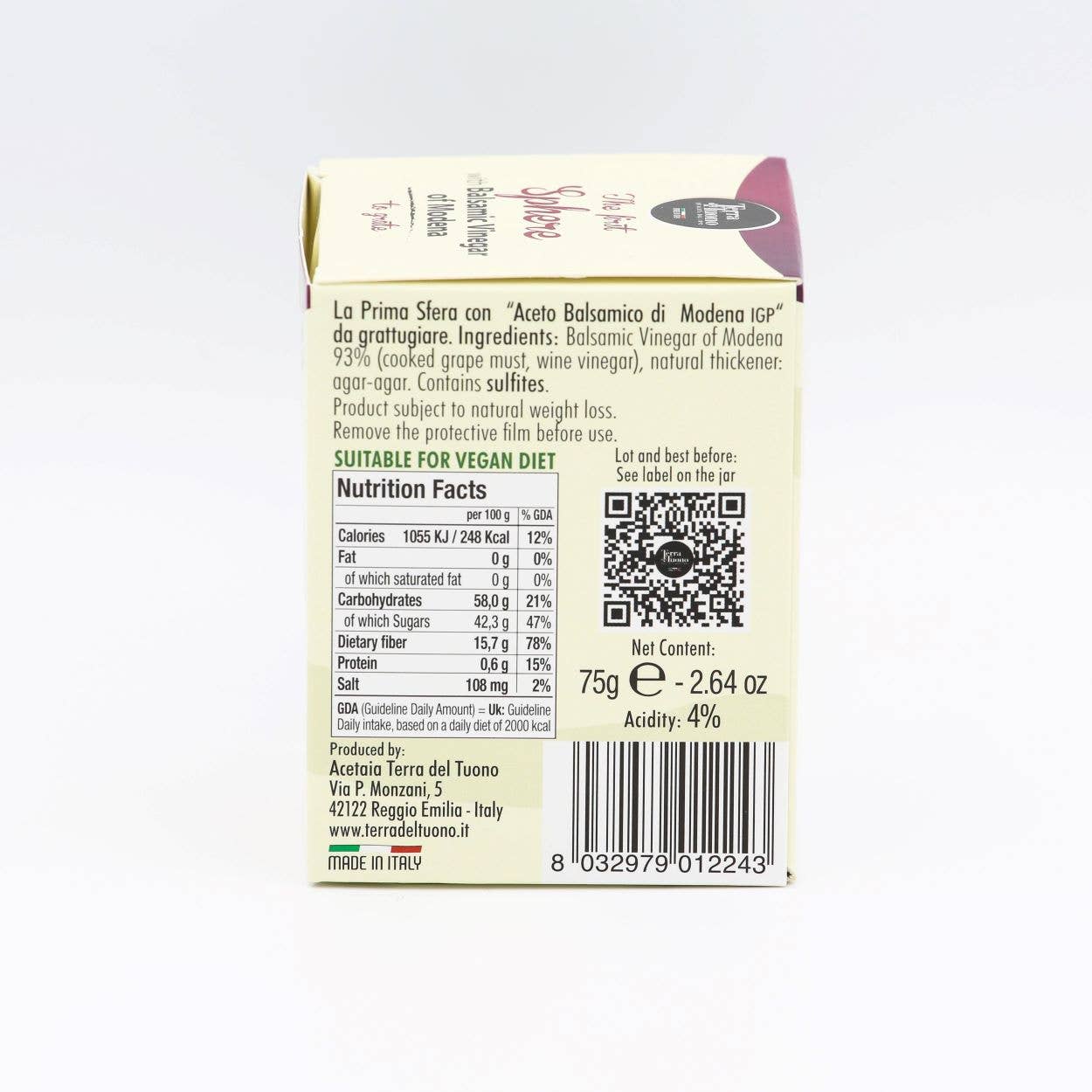 Acetaia Terra del Tuono Soc. Agr. SRL - Wholesale Vinegar - Sphere with "Aceto Balsamico di Modena IGP" for Grating2