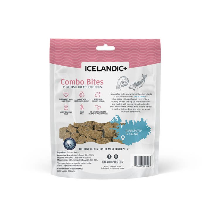Icelandic+ - Wholesale Pet Treats - Dog - Cod & Shrimp Combo Bites Fish Dog Treats4