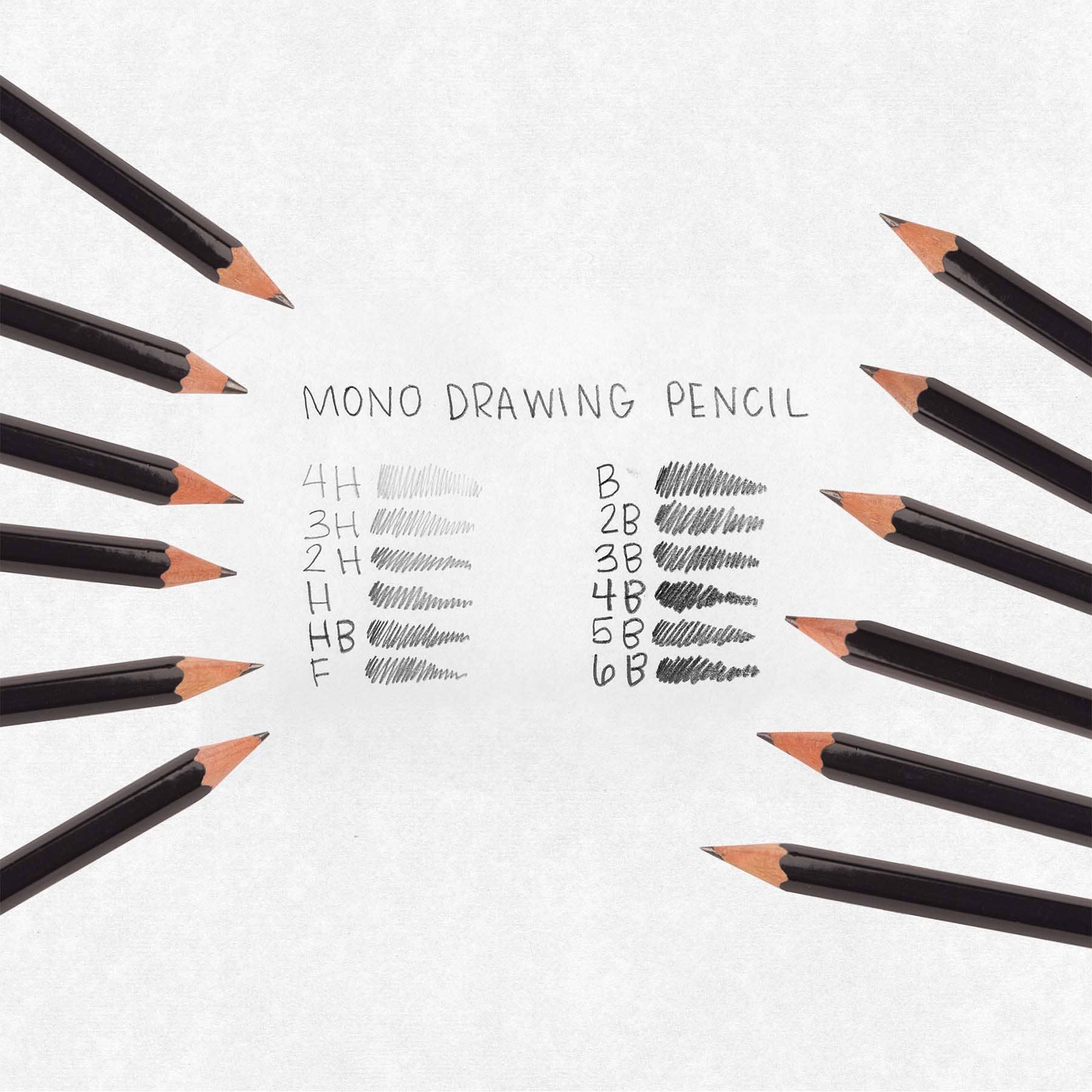 Tombow - Wholesale Pencil - MONO Drawing Pencil Set - 12-Pack8