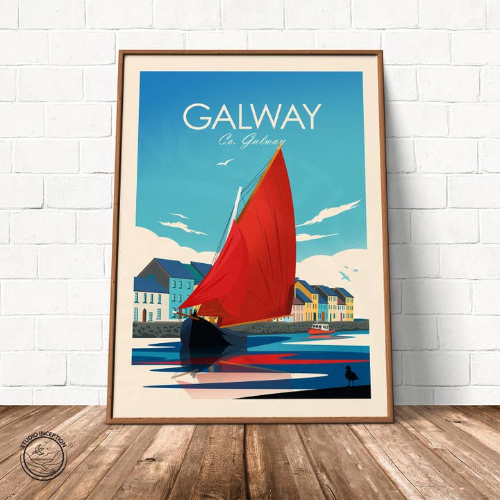Impresión de estilo tradicional de Galway para venta al por mayor de Studio Inception