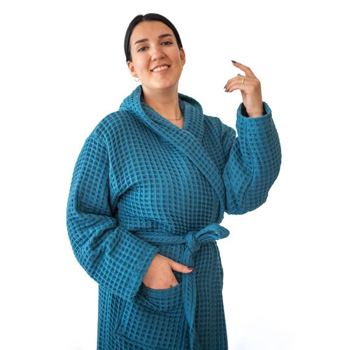 Vivamaison – Engroshandel Morgenkåbe - Unisex – Premium Vaflet Bomuld Badekåbe, Unisex Spa Komfort160