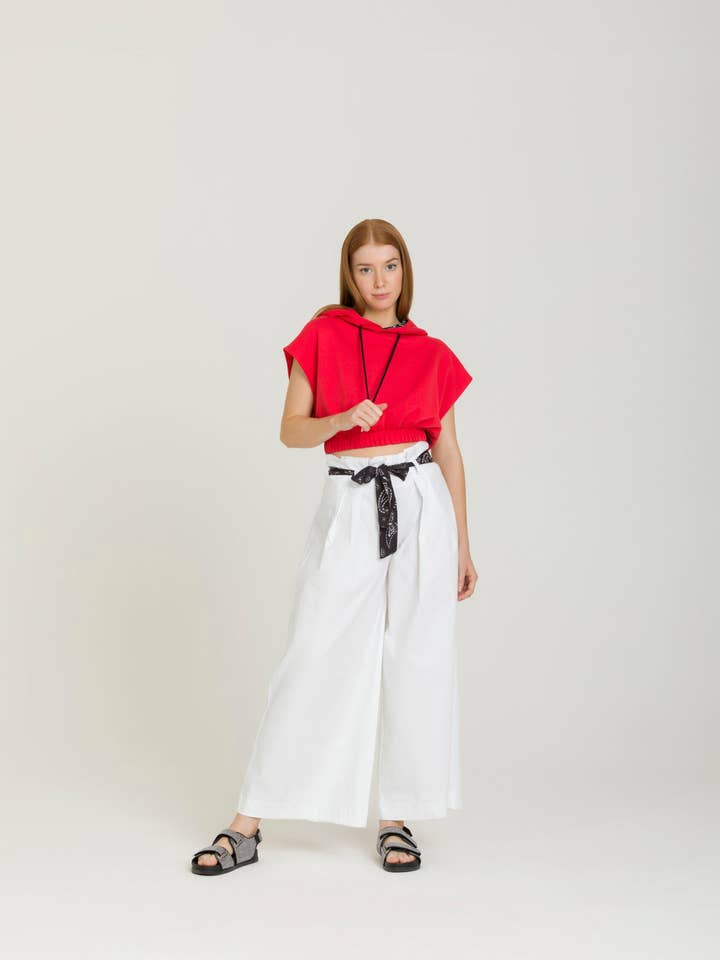 Paisley pack hooded sleeveless for wholesale by Jeremy Jean