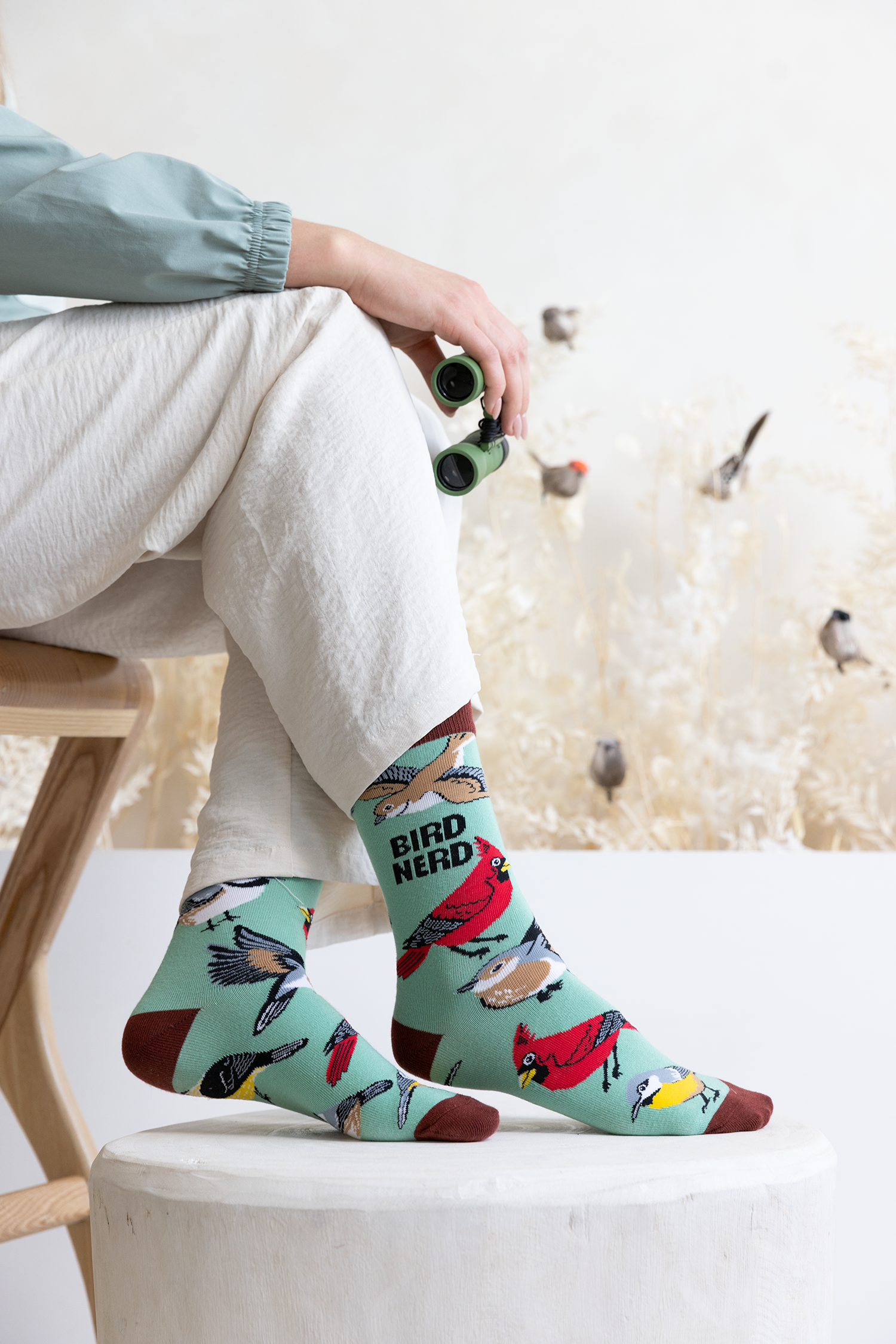 Uptown Sox - Wholesale Socks - Women's - Bird Nerd Socks - S/M (Women)3