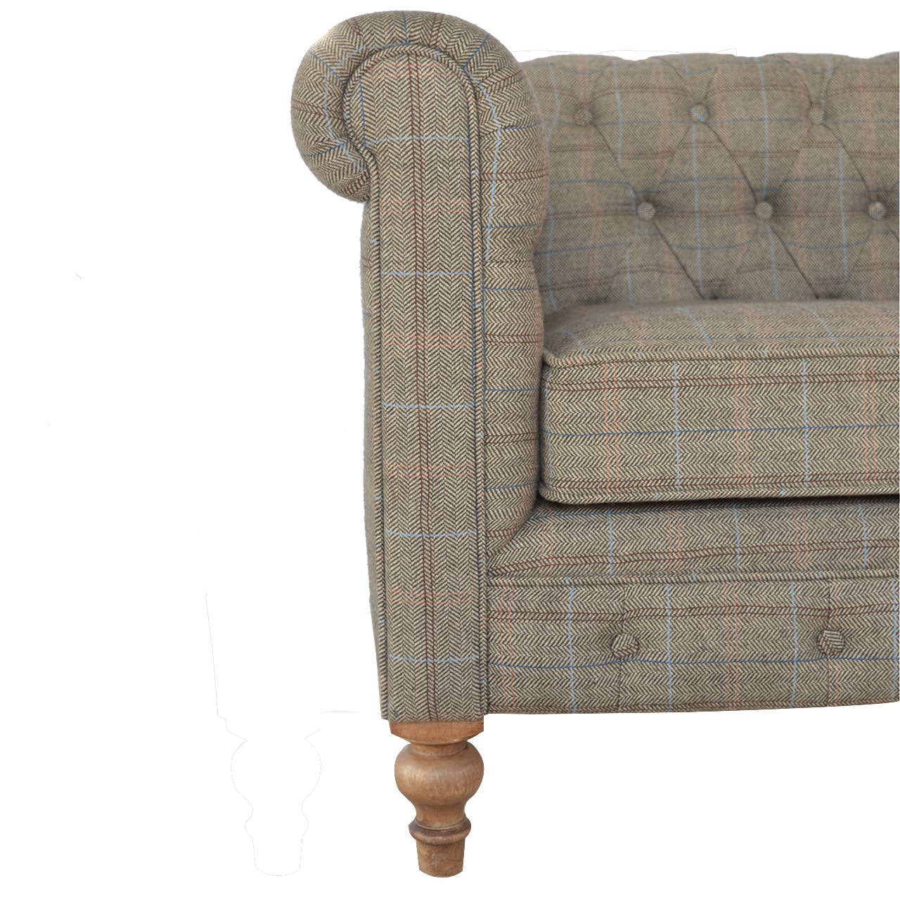 Artisan Furniture – wholesale Sofa – Multi Tweed 2 Seater Chesterfield Sofa7
