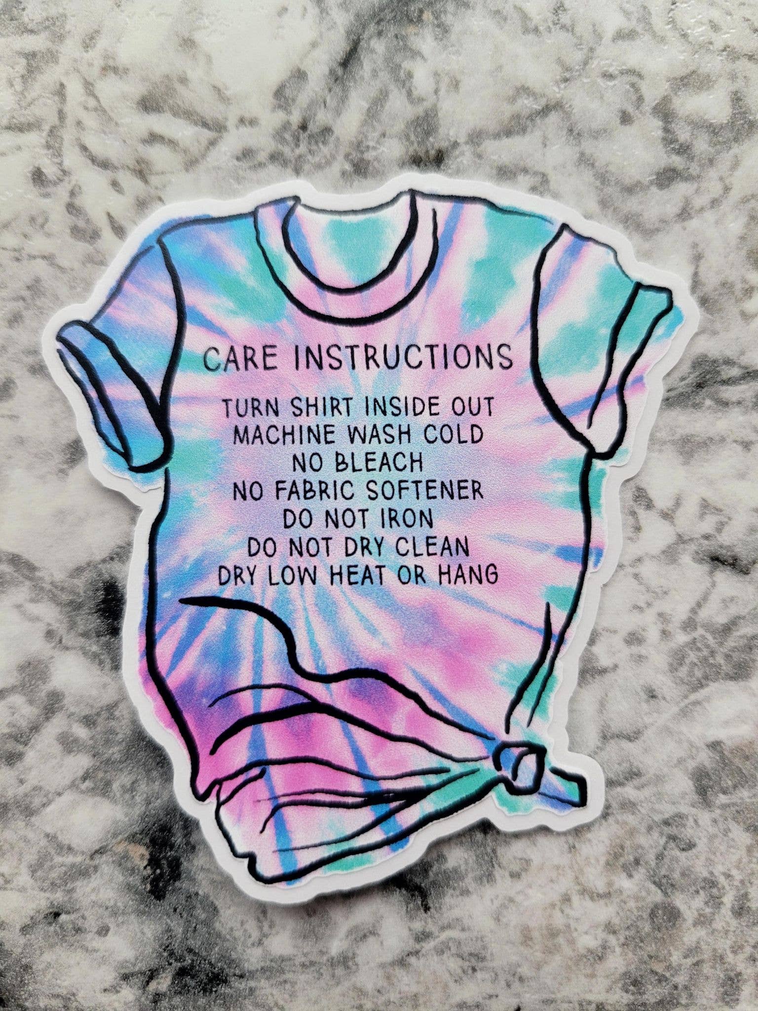 It's Transfer Time - Wholesale Sticker - T-shirt care instructions Die cut sticker 3-5 Business Day TAT1