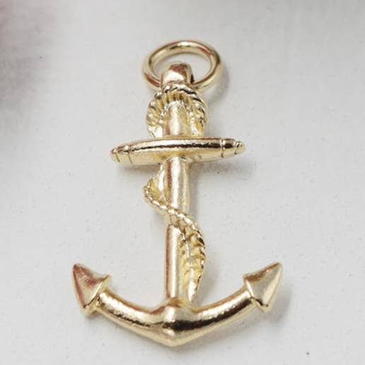 Anchor with Rope Pendant for wholesale by Cherie by Cherie