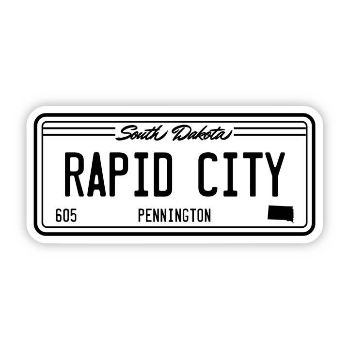 Big Moods - Wholesale Sticker - Rapid City, SD License Plate Sticker