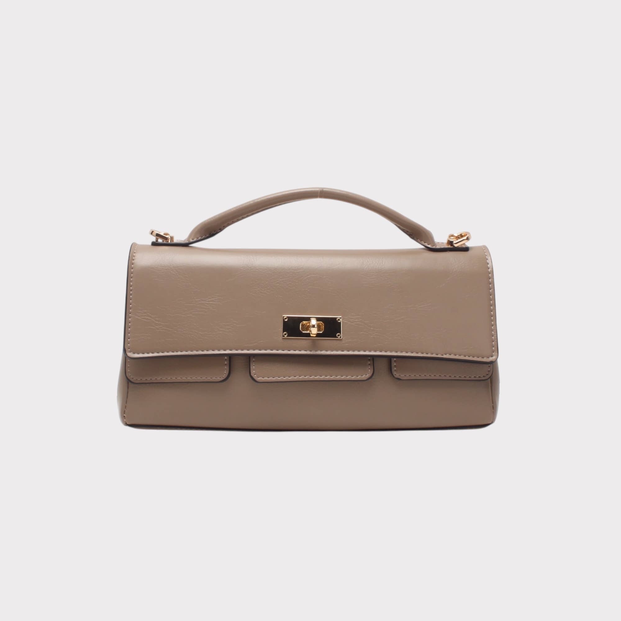 BESTINI - Wholesale Messengertas - Dames - Baguette tas, schouderriem en polsband, draaisluiting0