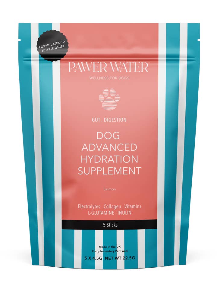 PAWER WATER: DOG GUT SUPPORT SUPPLEMENT | 5 sticks pouch for wholesale by Pawer Water
