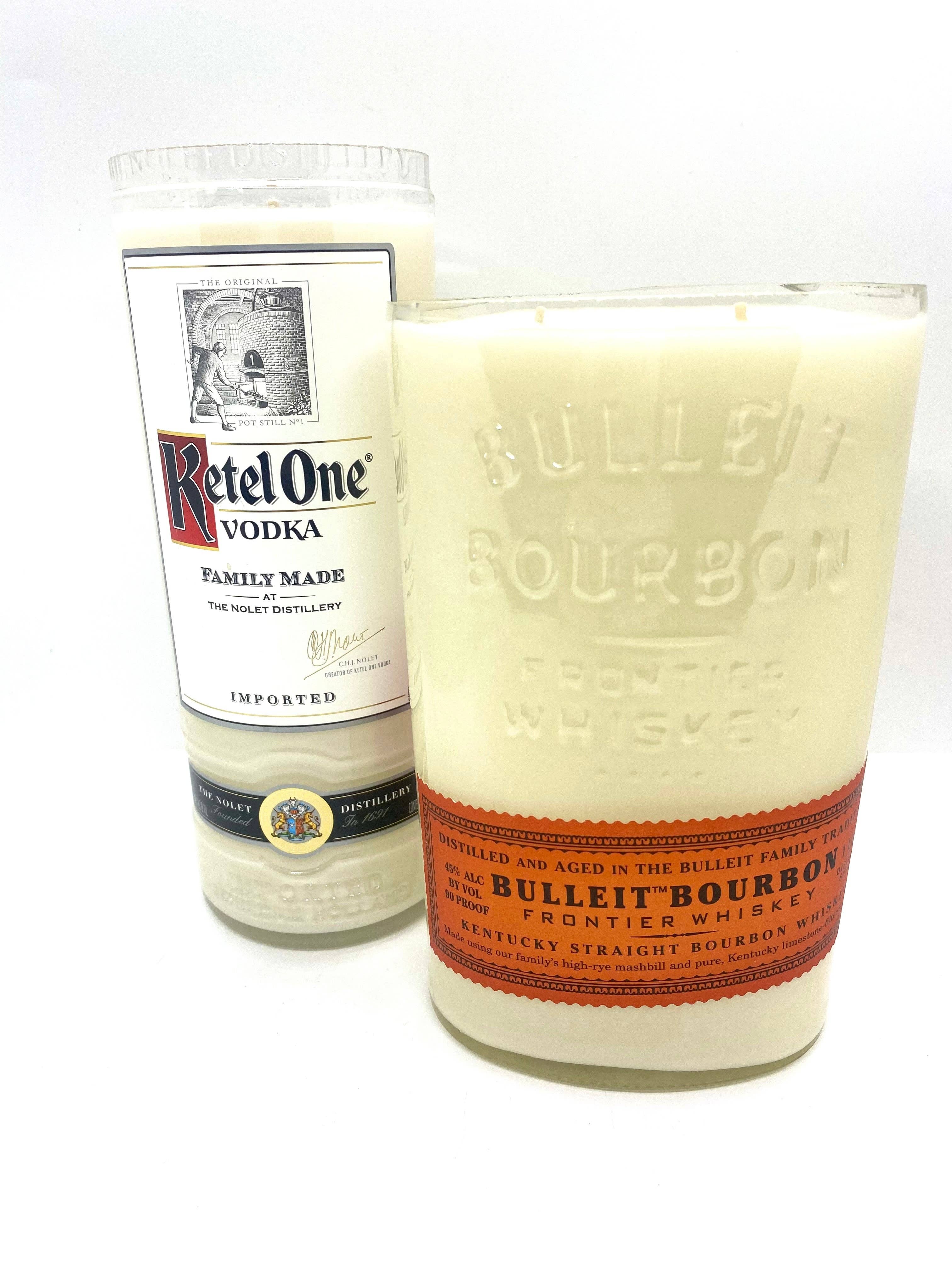 Feather and Flame Candle Co. - Wholesale Pot/gevulde kaars - Liqour fles kaarsen