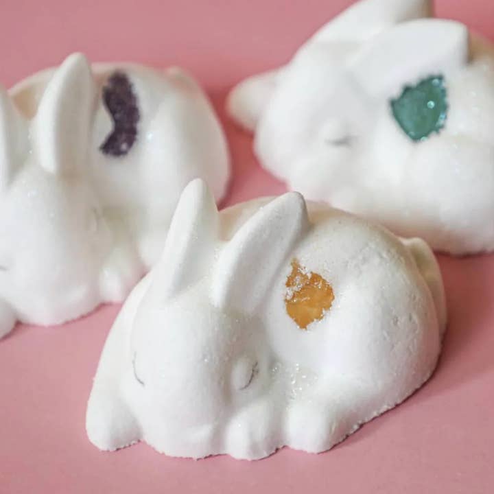 Crystal Bunny Bath Bomb for wholesale by Chasin' Unicorns
