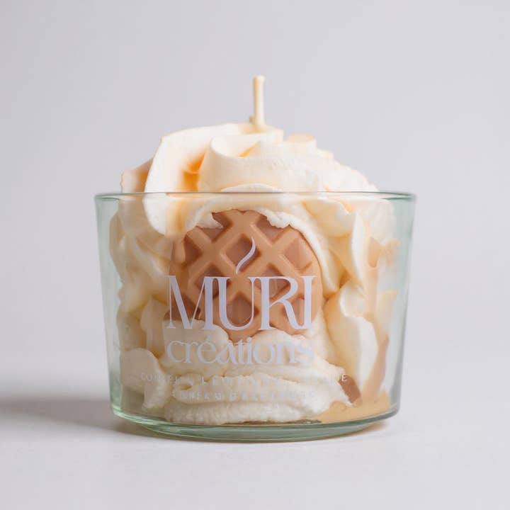 MURI CREATIONS - Wholesale Novelty Candle - 150ml White Nougat Candle2