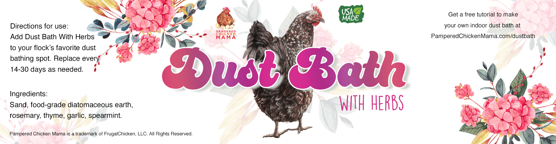 Dahlia Pets – wholesale Kosttillskott för husdjur - Inte katt/hund – Baddamm med örter för att förhindra och avvisa kvalster (BIG 5 Pound Canister!)3