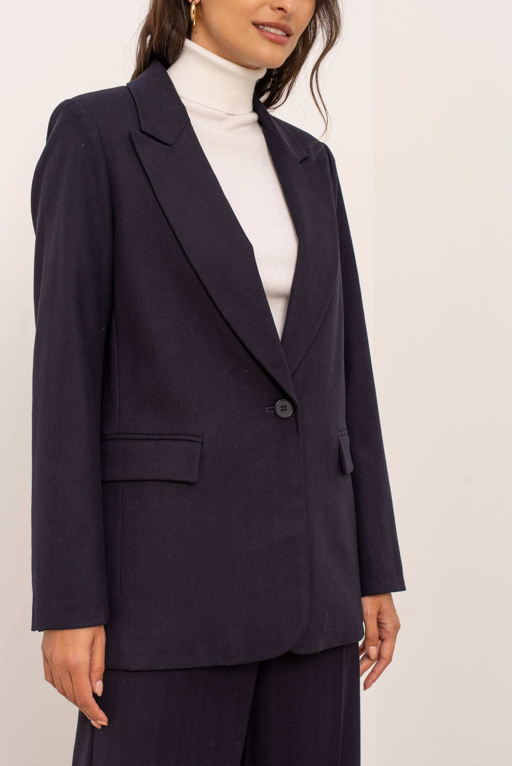 Attentif Paris - Wholesale Suit Jacket - Women's - Single-button straight blazer3