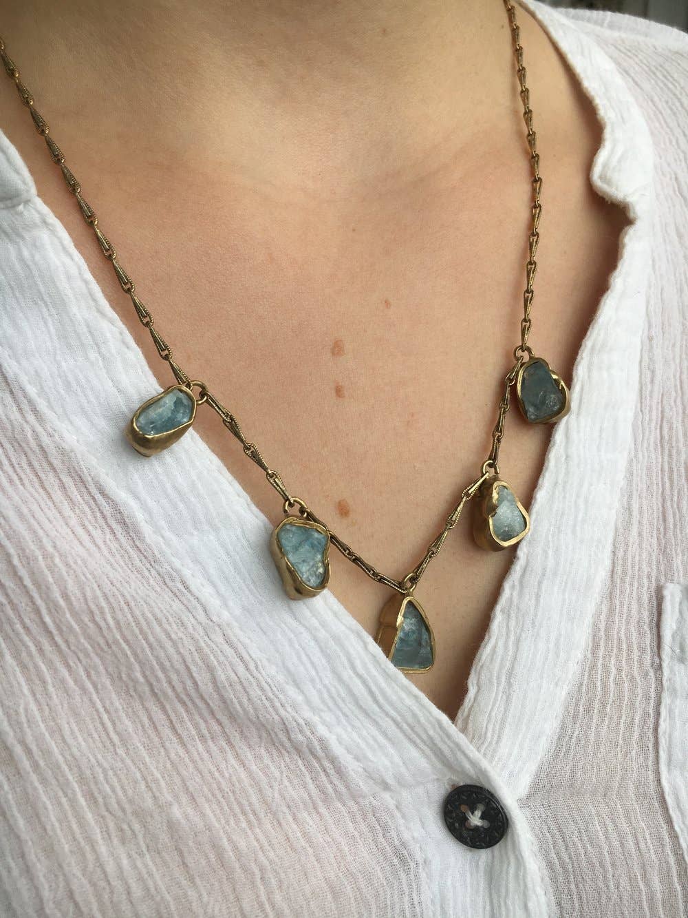 Emilie Shapiro Jewelry - Vente Colliers à pendentif - Collier Immersion 5 Pierres1