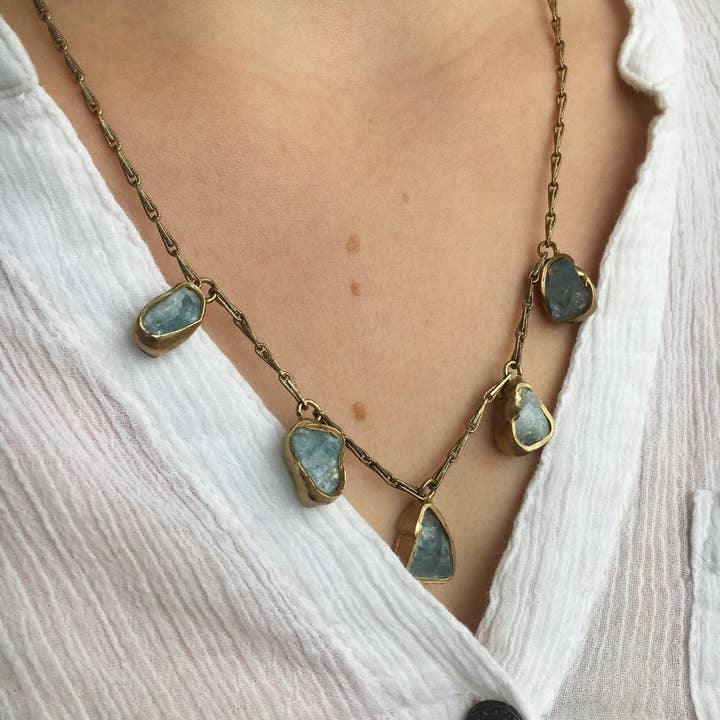 Emilie Shapiro Jewelry - Wholesale Pendant/Charm Necklace - Immersion 5 Stone Necklace1