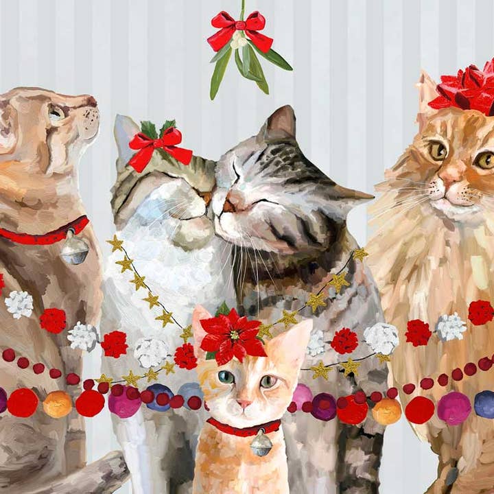 GreenBox Art - Wholesale Puzzle - Adult - Festive Cat Bunch Puzzle