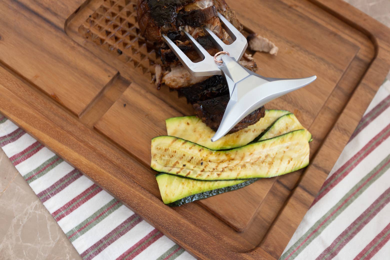 Fox Run Brands - Wholesale Kitchen Fork - Outset El Matador Meat Fork, Stainless Steel, 7" x 4.75"2