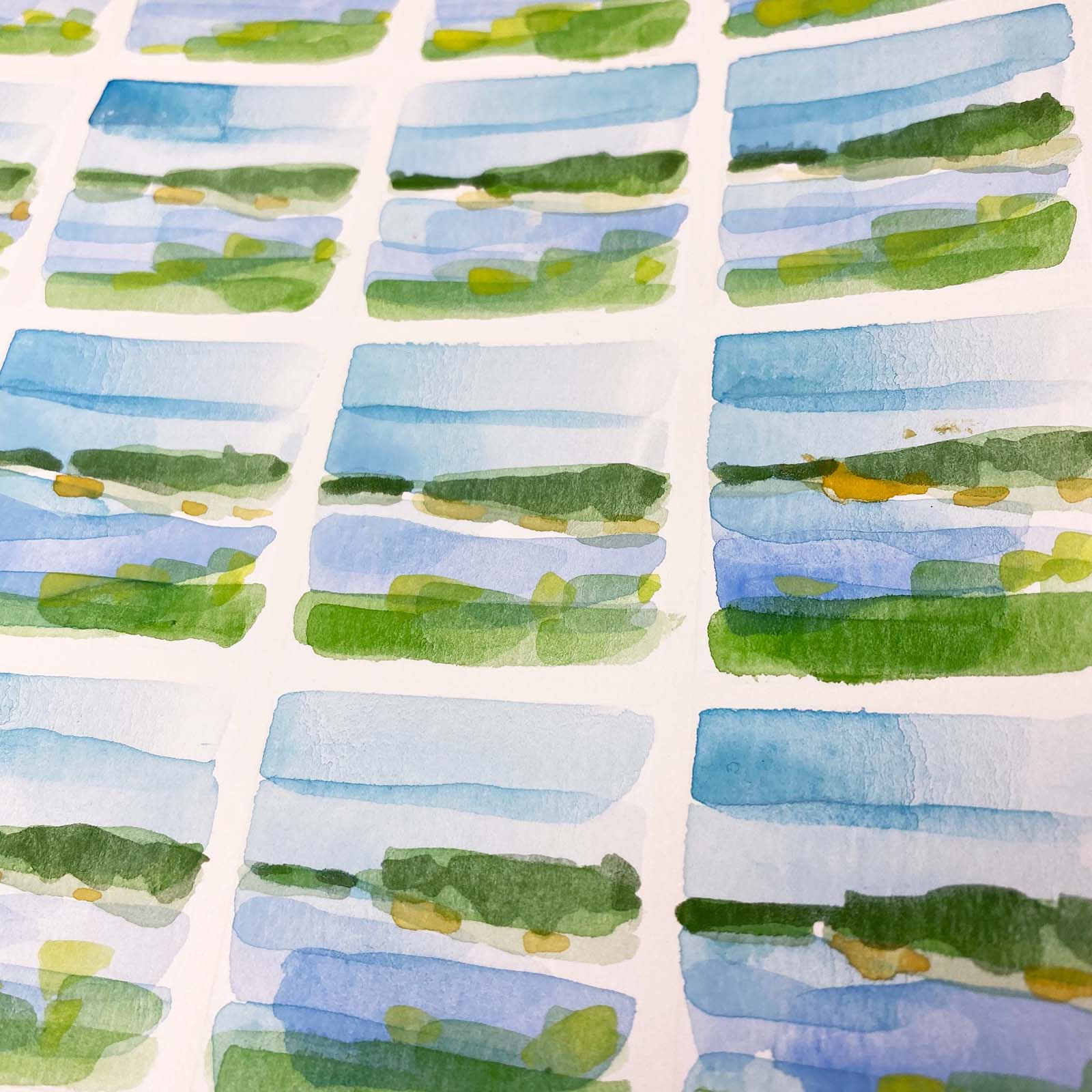 Keller Design Co. - Wholesale Embroidery/Cross Stitch Supplies - Mini Watercolor Landscapes Embroidery Kit3