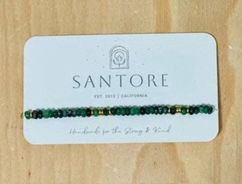 Santore Jewelry Company - Wholesale Beaded Bracelet - Linea Beaded Stretch Bracelet - Ships Carded49