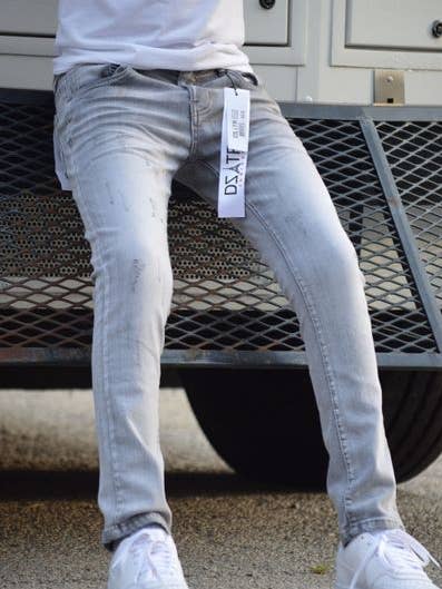 BARN ULTRA STRETCH DENIM - GRÅ (DZTR-K-019) för wholesale av Premium Disaster