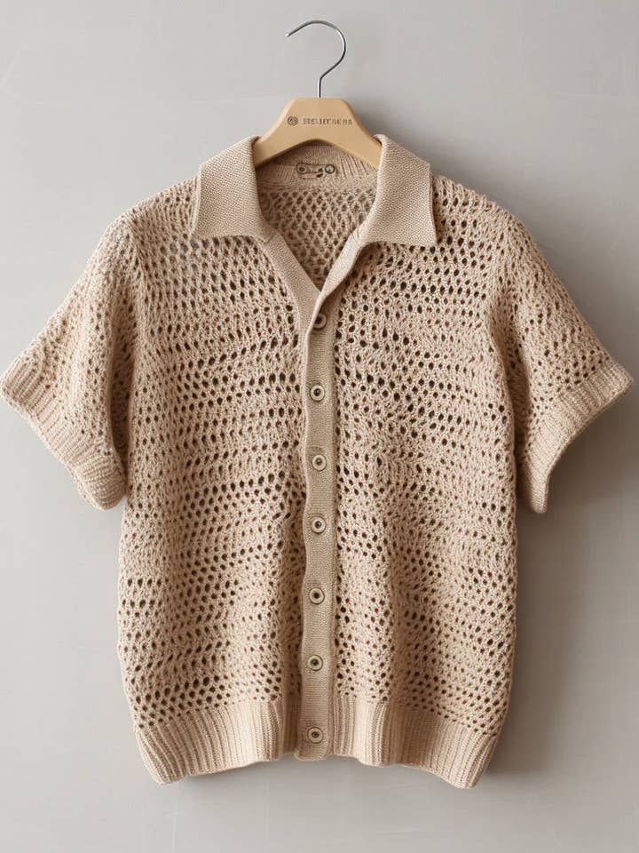 Stickad sommarskjorta för wholesale av SmyrnaCollective