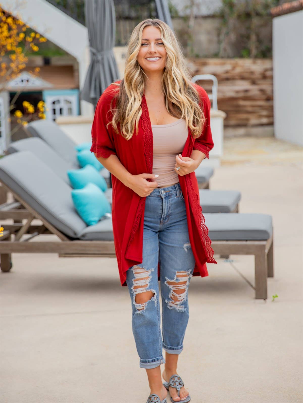 Tickled Teal - Wholesale Kimono - Women's - Sparrow Lace Kimono7