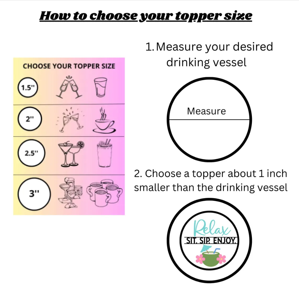 Homespun Parties - Vente Décorations pour boisson - Bonne année 2026, décorations de fête pour boissons comestibles1