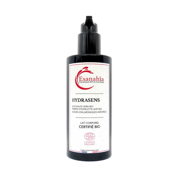 Hydrasens bodylotion 200 ml - certificeret økologisk for engroshandel hos Esanahia Cosmétiques