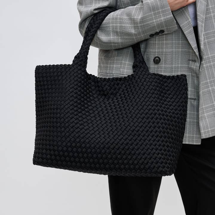 Sol and Selene - Wholesale Tote Bag - Women's - Sky's The Limit - Large Woven Neoprene Tote