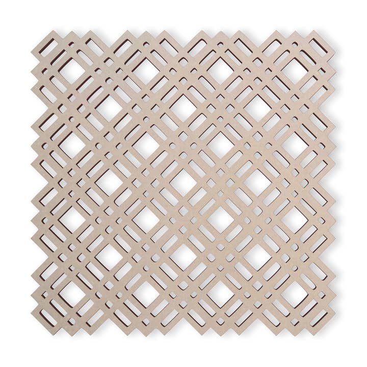 Trälattpanel med korsmönster - Mandala väggdekoration för wholesale av Jess and Jessica