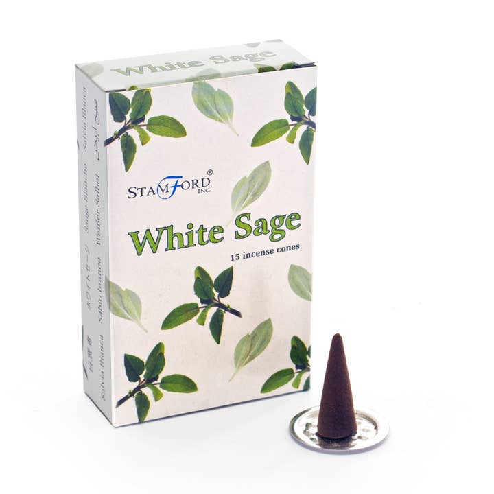 Ancient Wisdom – wholesale Incense – White Sage Cones1