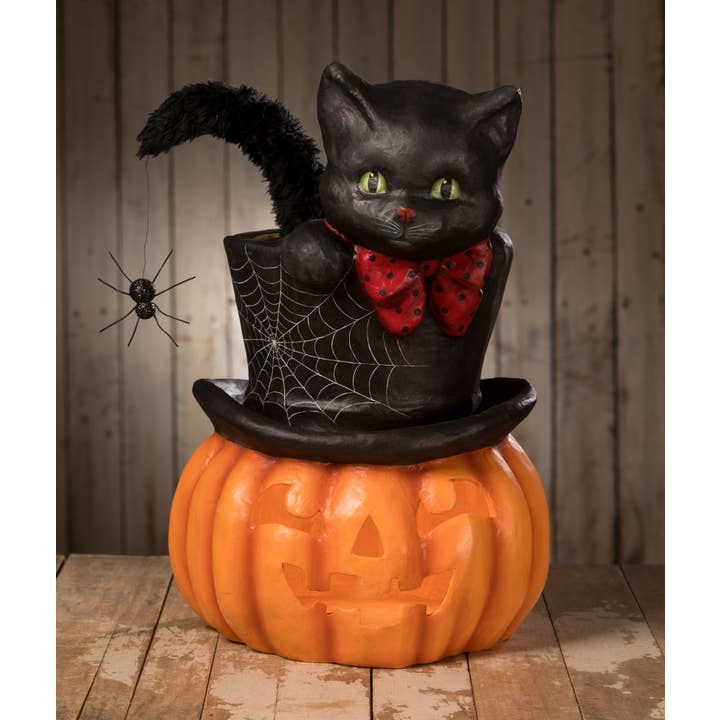 Bethany Lowe Designs - Wholesale Decorative Figurine - Top Hat Surprise Jack O'lantern1