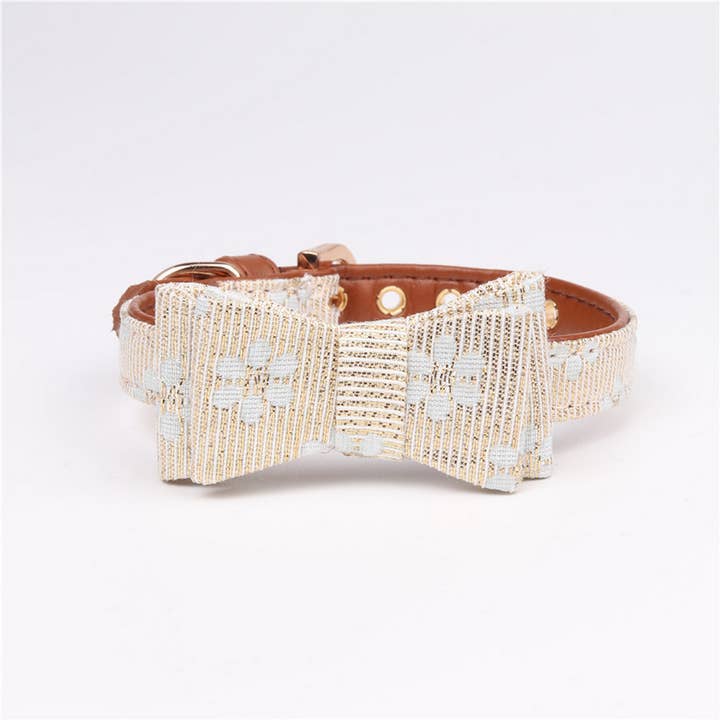 PAWPAWwholesale - Wholesale Pet Collar - Cat/Dog - Patterned Bow Tie Pet Collar – Dog & Cat_CWMM7769