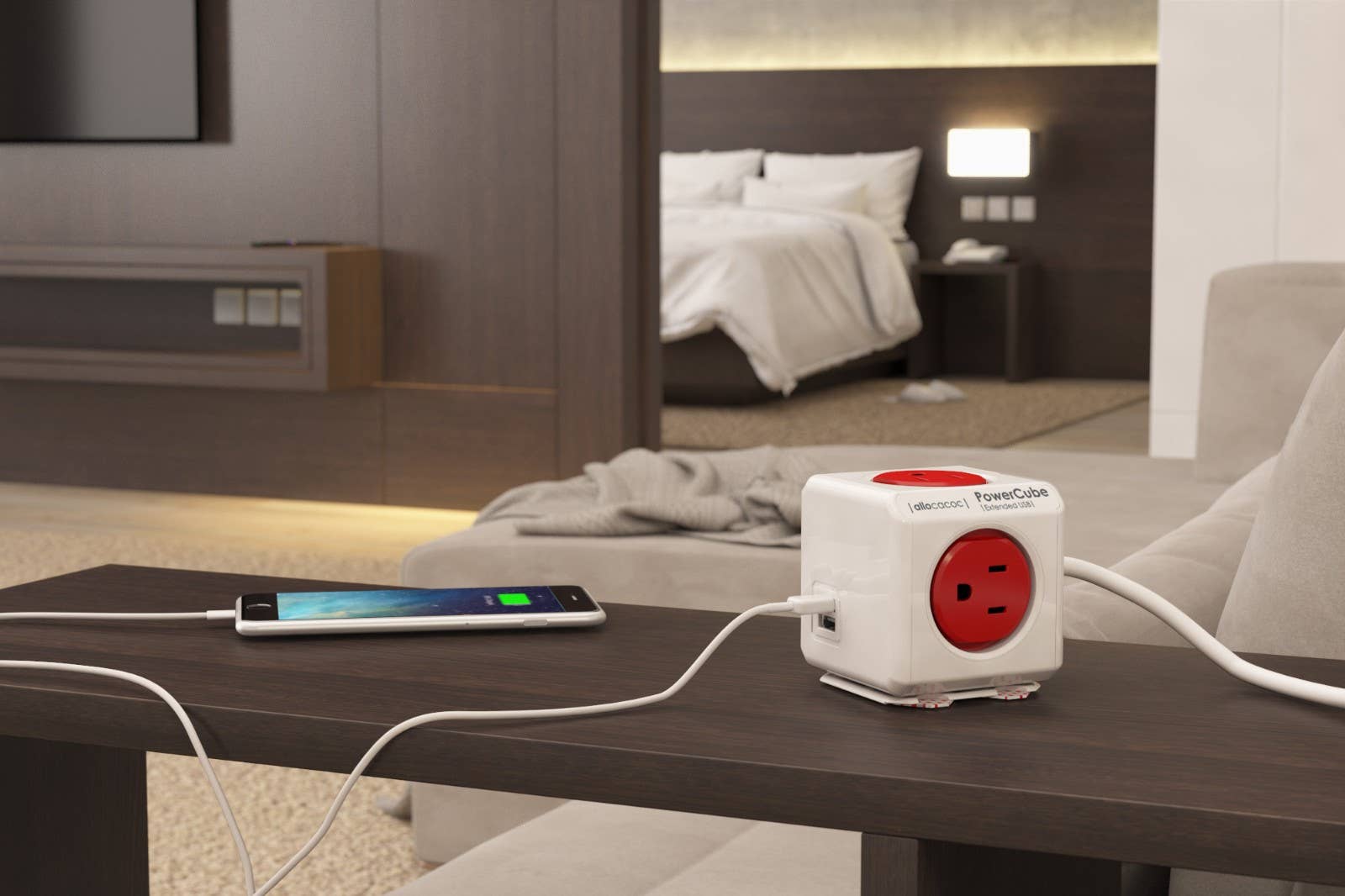 Allocacoc DesignNest – wholesale Power adapter – PowerCube Extended USB SUREG5