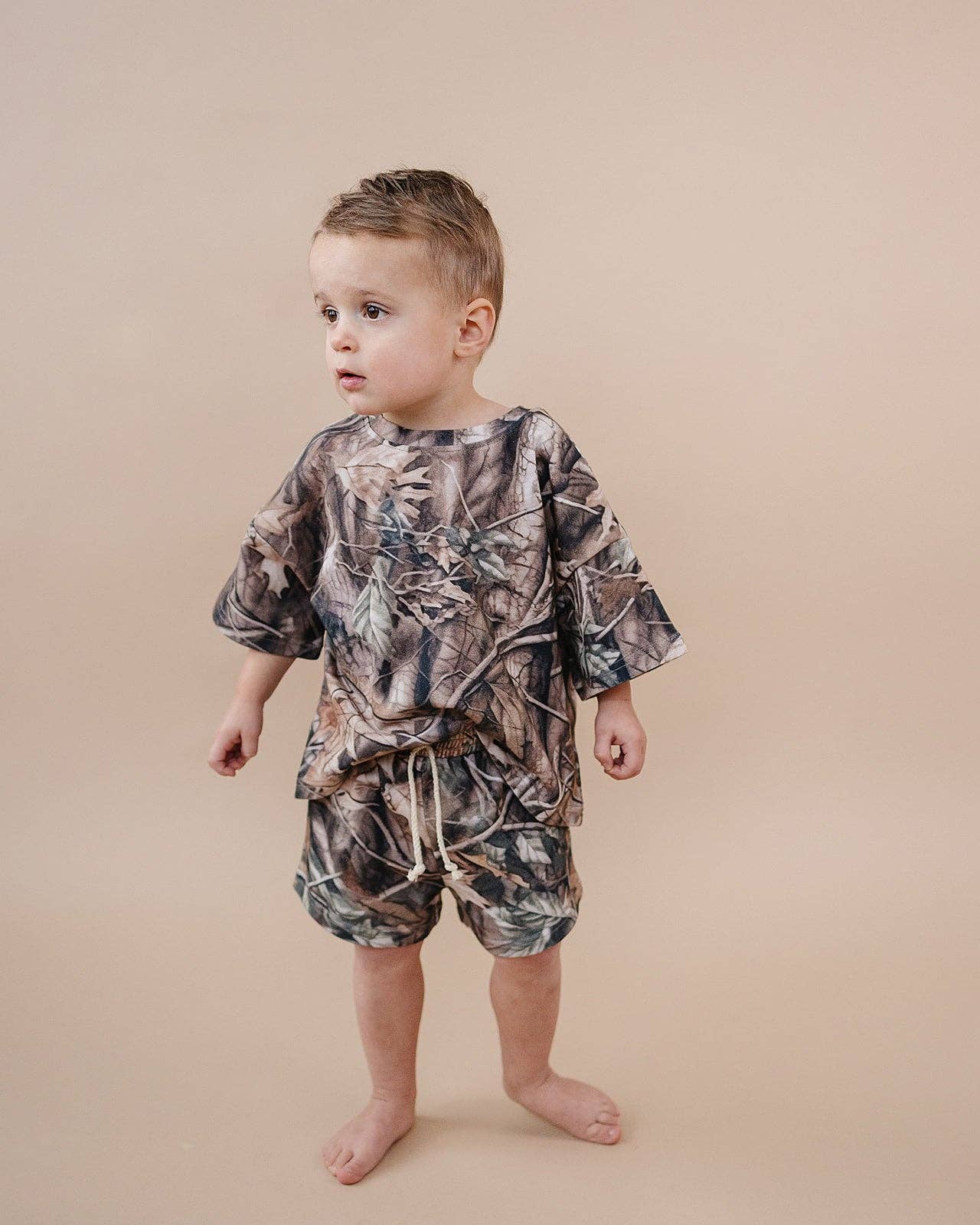 Lucky Panda Kids - Wholesale Top & Short Set - Kids - Shorts Set | Brown Camo7
